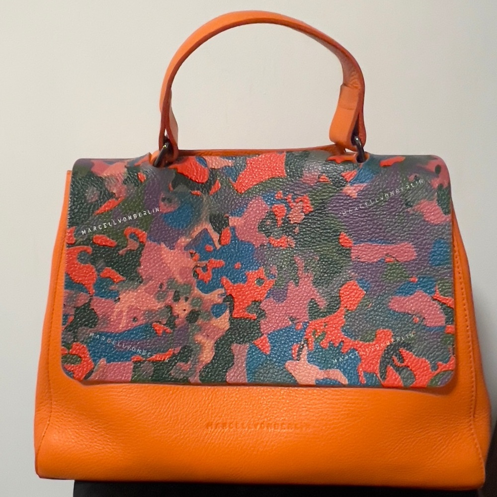 Marcell Von Berlin Leather Camouflage Bag